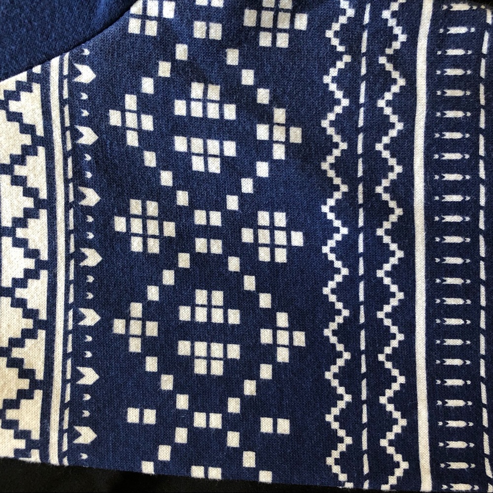 Navy blue reindeer holiday hoodie - Picture 4 of 6